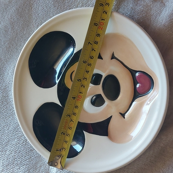 Vintage Disney ceramic handpainted plates Donald Duck and Mickey Mouse - Picture 9 of 10